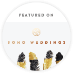 Featured on Boho Weddings - the Boho Luxe Wedding Blog