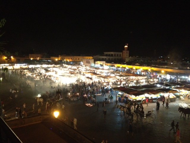 evening at the Djemaa el Fna Square Marrakesh