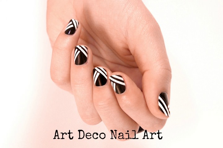art deco nail art