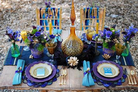 Purple, Turquoise and Gold - An Egyptian Inspired Styled Shoot - Boho ...