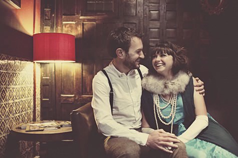 1920s engagement shoot