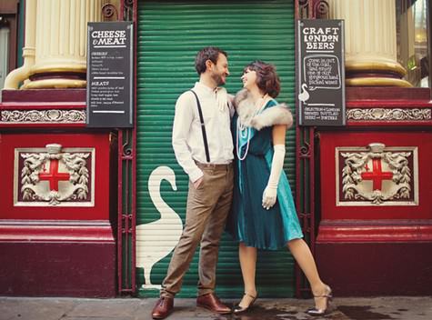 1920s engagement shoot