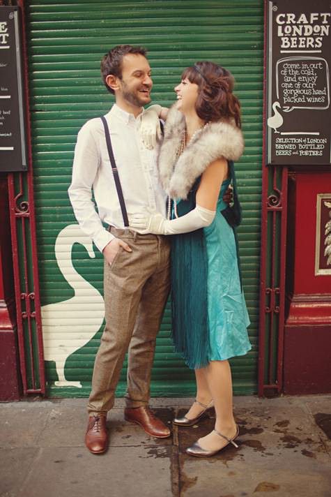 1920s engagement shoot