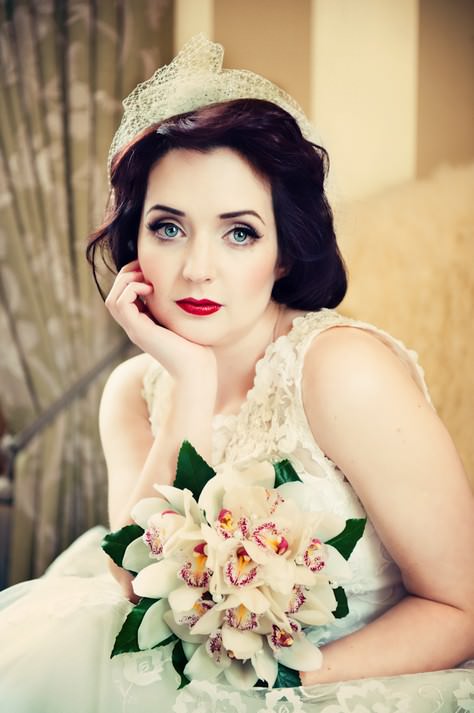 Lace Pearls and Diamonds 1950s Glamour Styled Shoot Boho