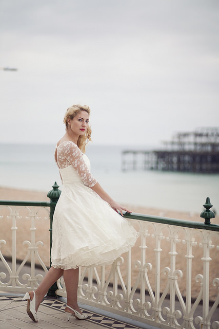 50s style wedding dress