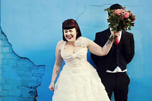 50s style wedding dress