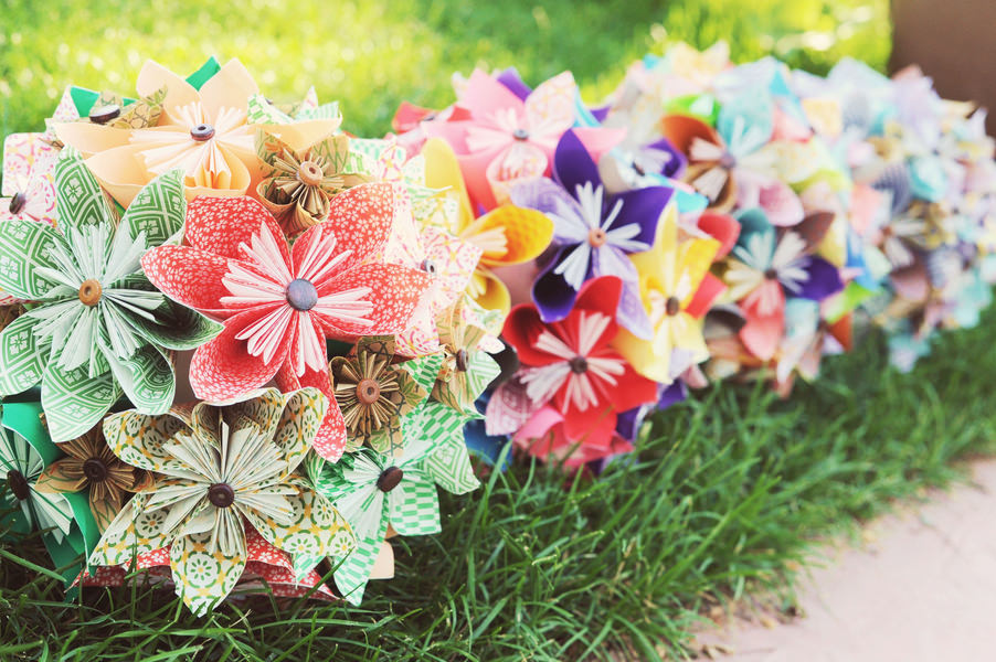 paper bouquets