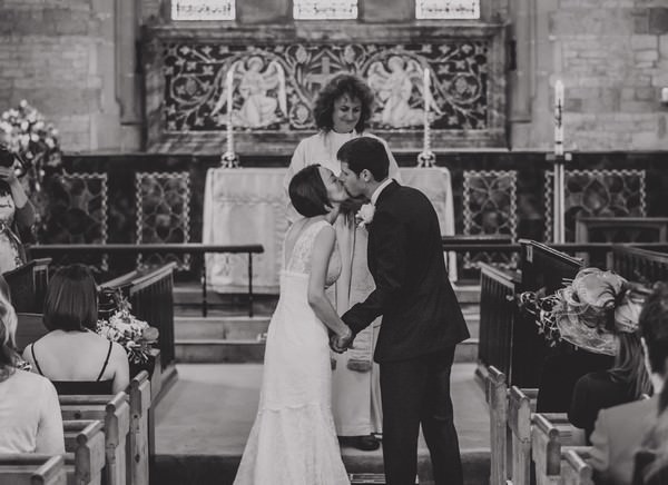 wedding ceremony at St Marys Magdalene church in Sheet 