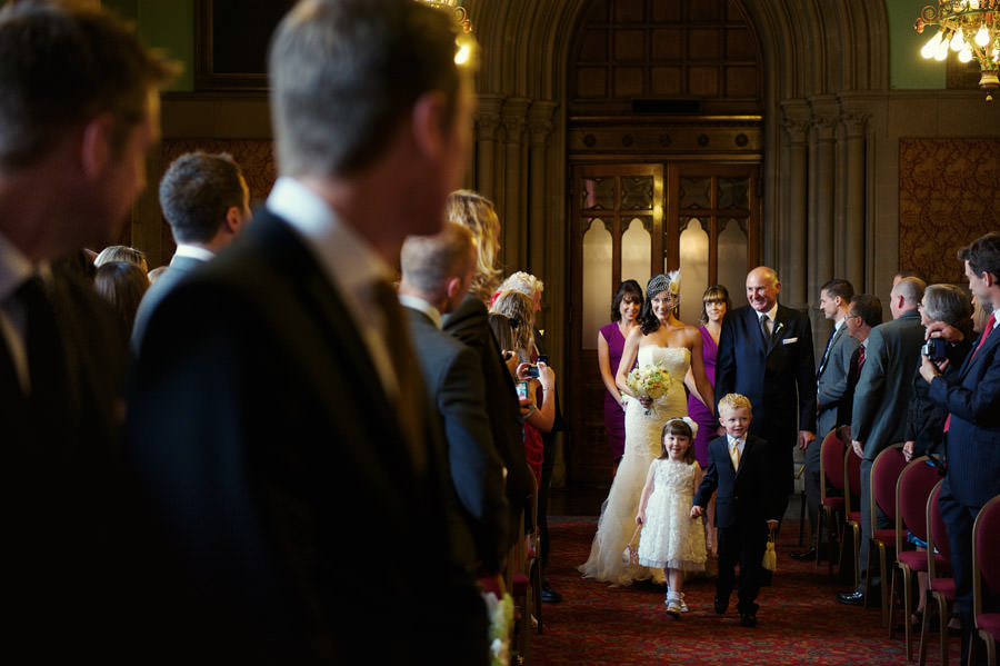 Manchester town hall wedding ceremony