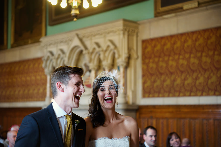 Manchester town hall wedding ceremony
