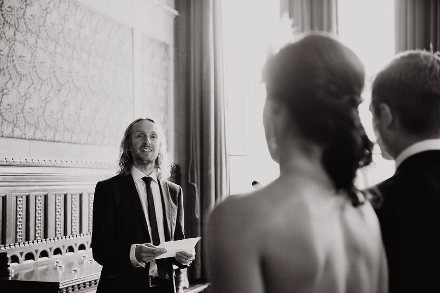 Manchester town hall wedding ceremony