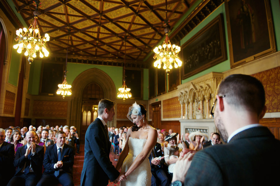 Manchester town hall wedding ceremony