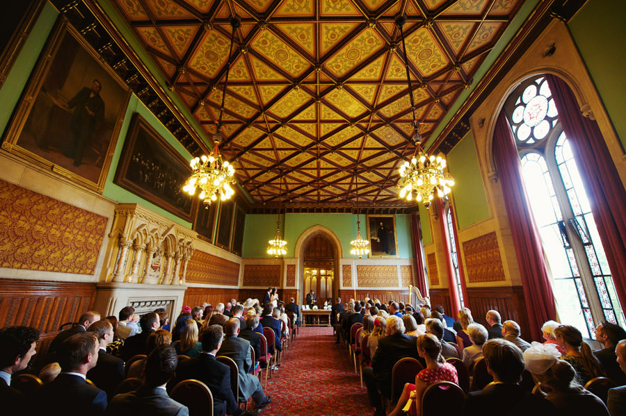 Manchester town hall wedding ceremony