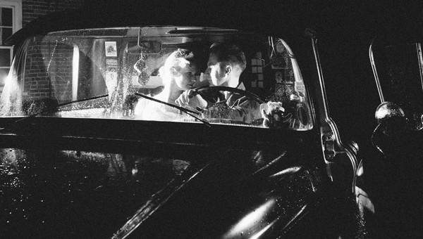 Rockabilly wedding couple