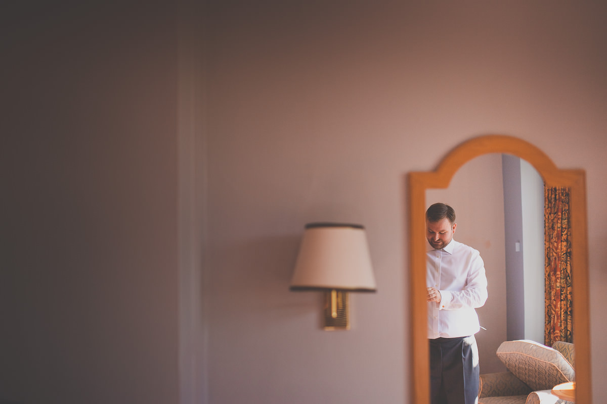 groom getting ready