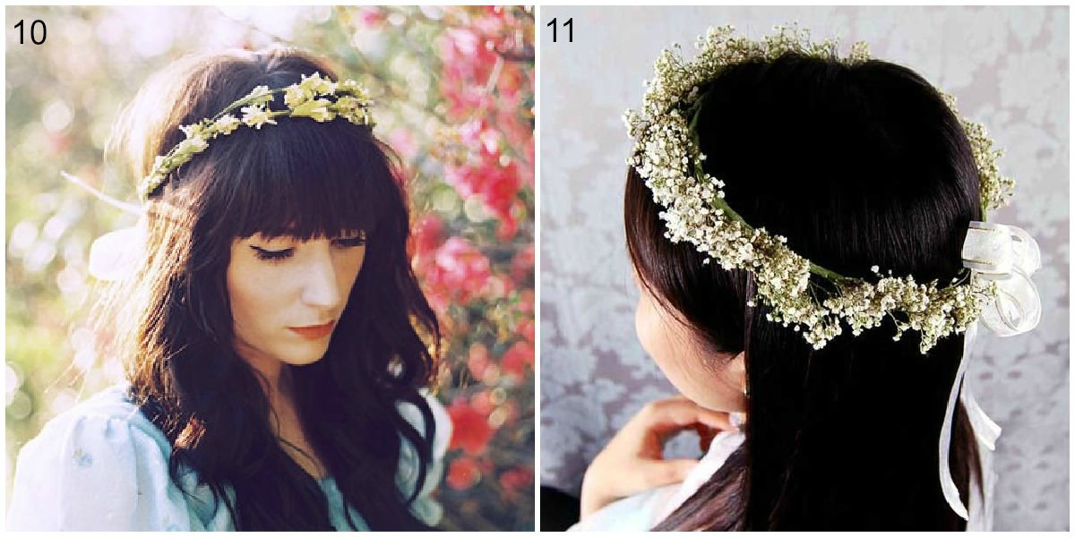 small and dainty flower crowns