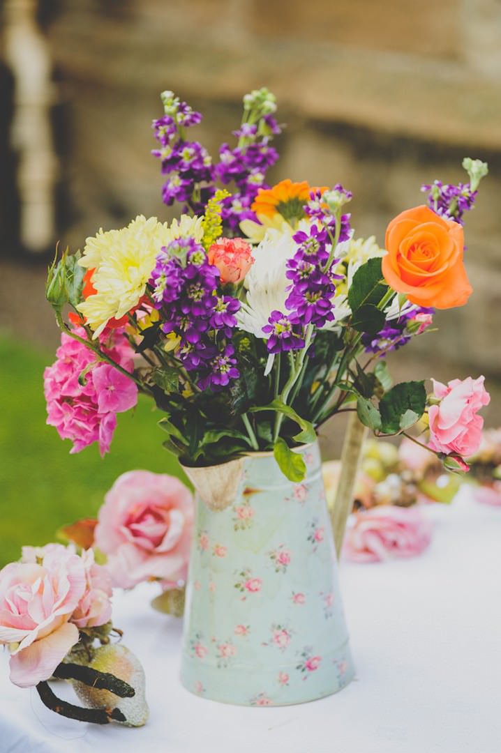 flowers in a jug