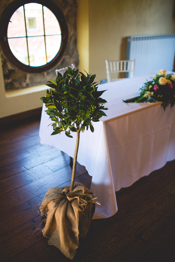 wood lane countryside centre ready for a wedding ceremony