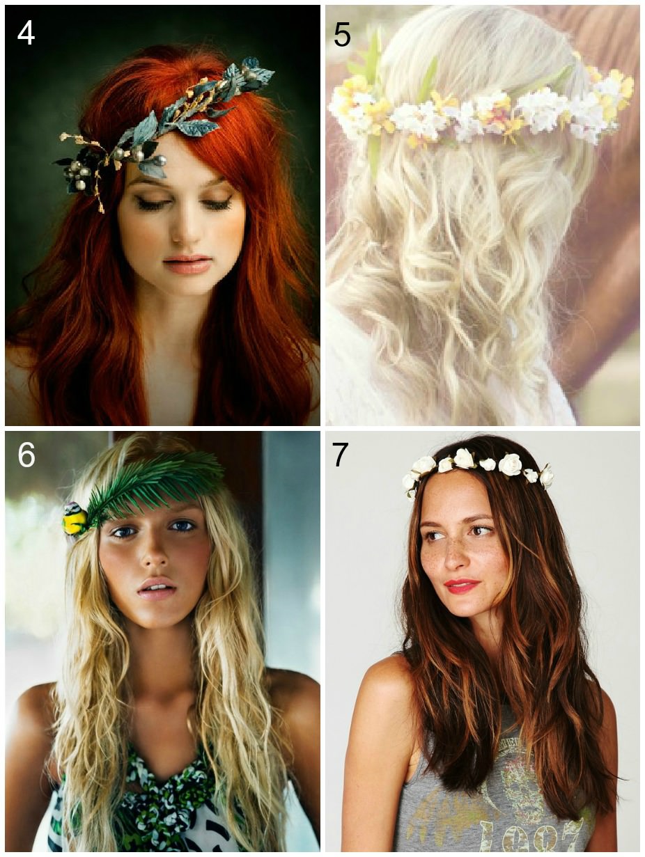 small and dainty flower crowns