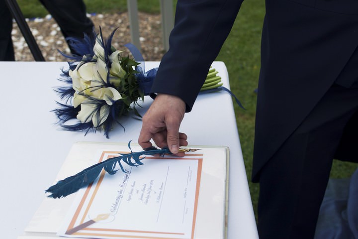 outdoor wedding ceremony