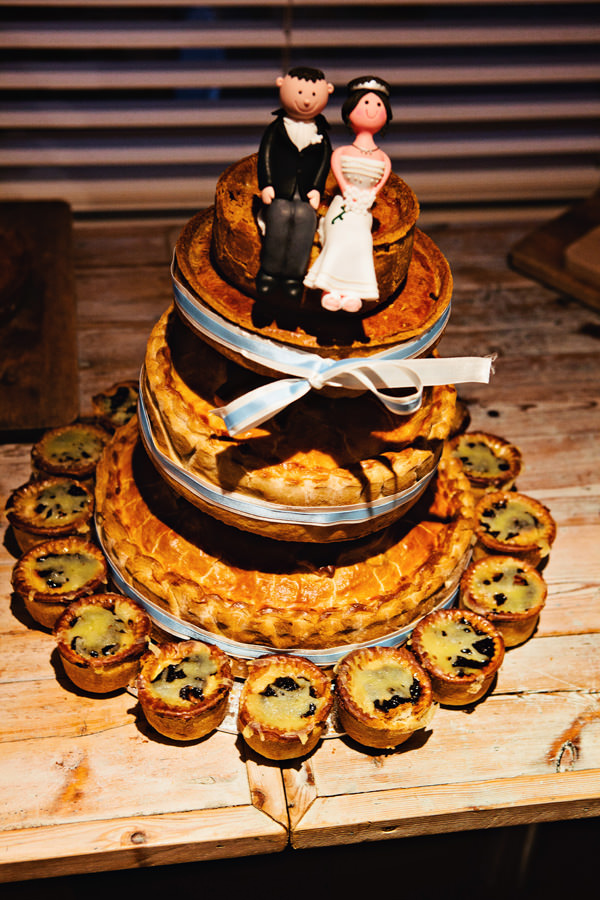 pork pie wedding cake