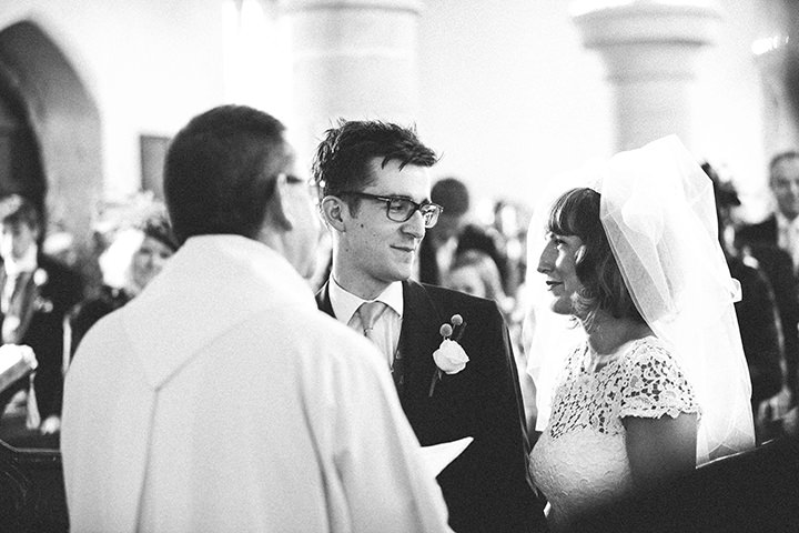 wedding ceremony at St. Mary's church in Duddington 