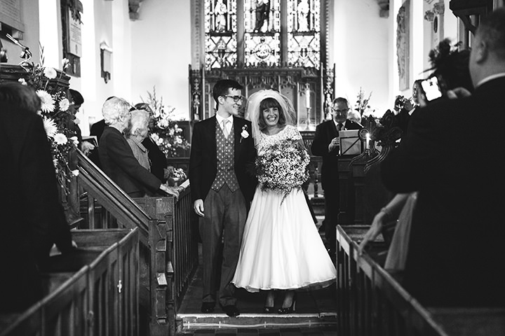 wedding ceremony at St. Mary's church in Duddington 