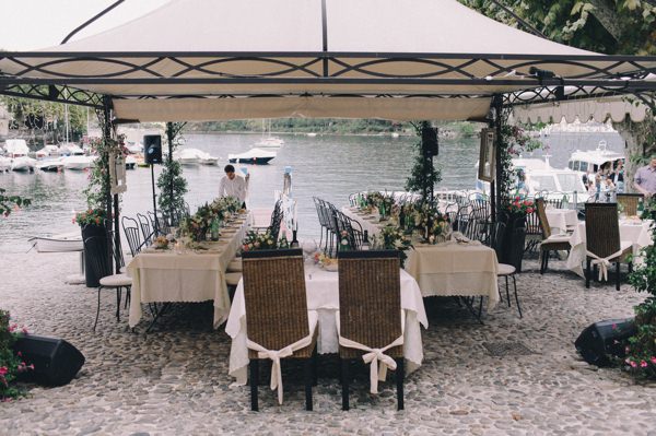 destination wedding reception in Lake Como