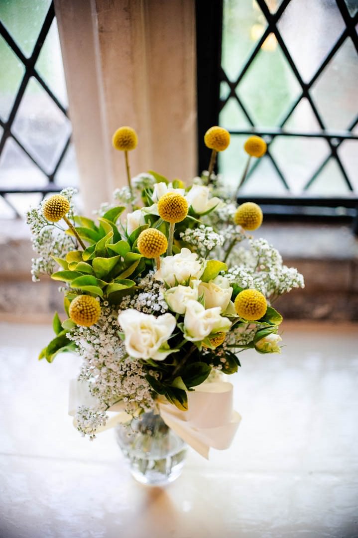 yellow wedding flowers