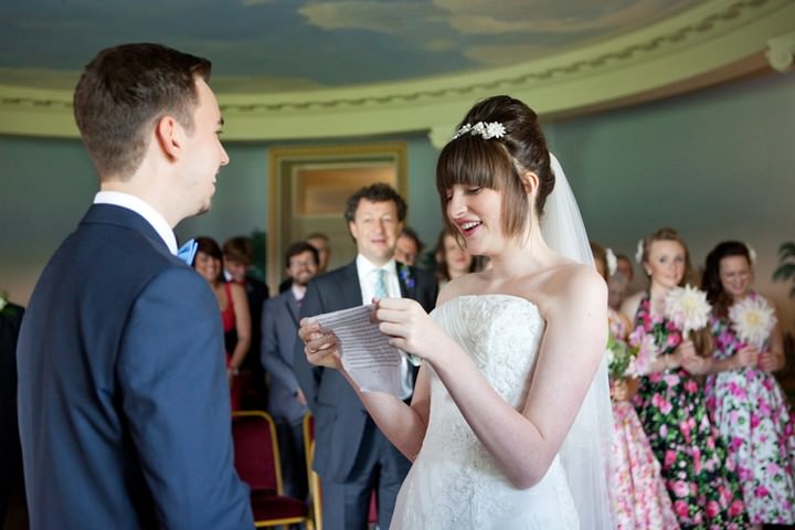 wedding ceremony at Basildon Park Berkshire