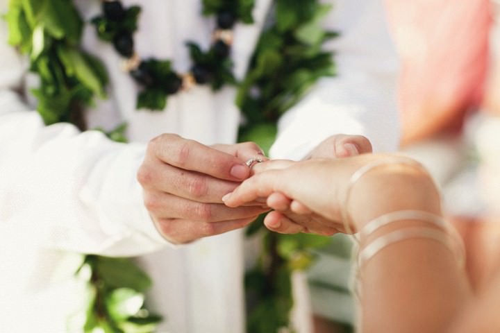 Hawaiian Wedding ceremony at Hapuna Prince Resort 