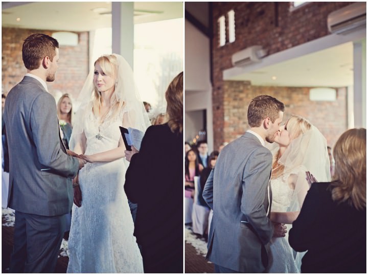  wedding ceremony at the Doubletree in Chester