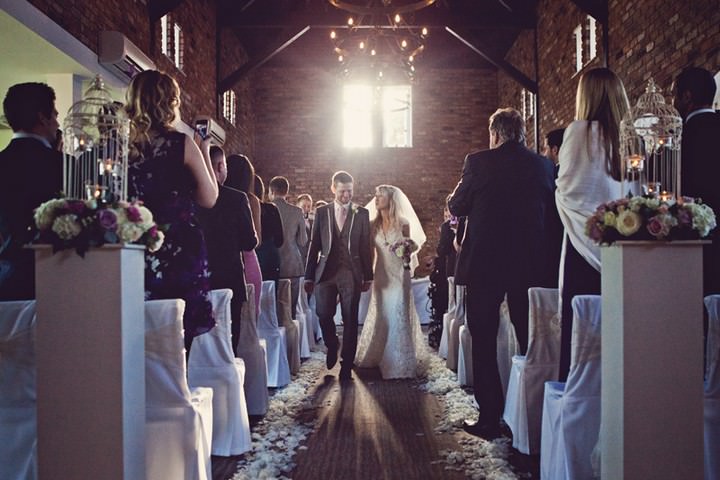  wedding ceremony at the Doubletree in Chester