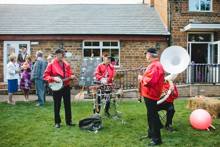 old time jazz band at a wedding