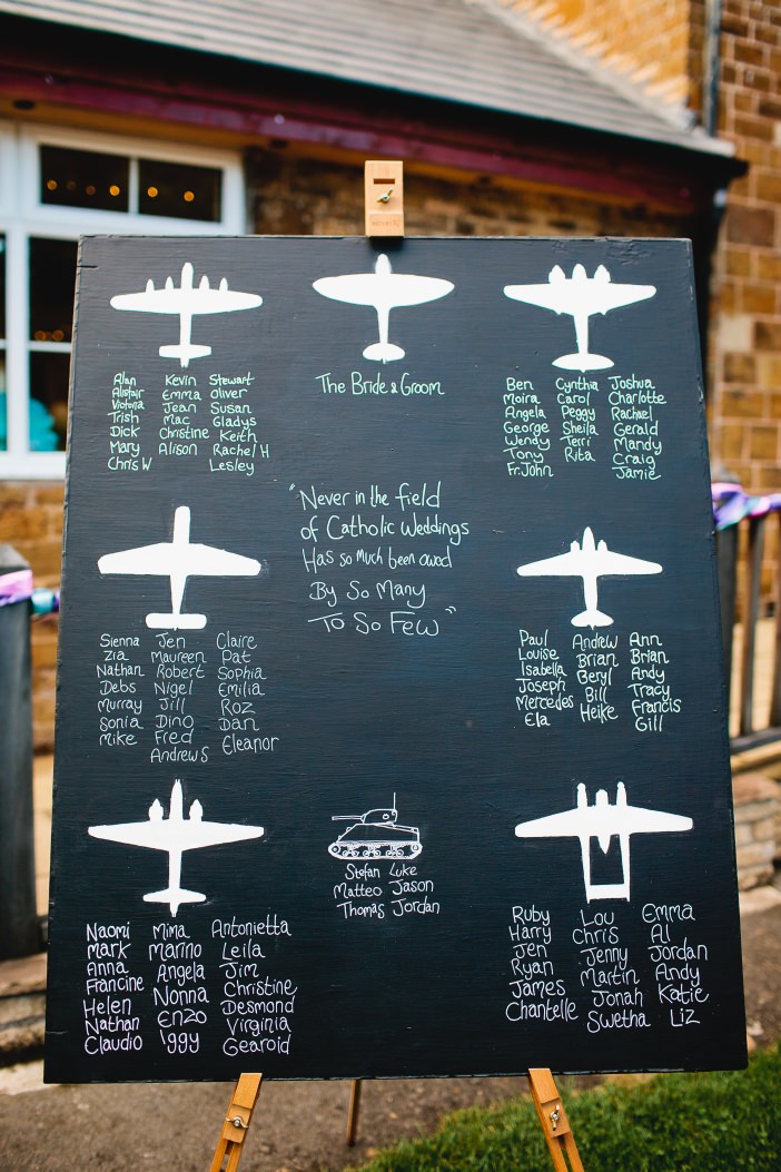 airplane table plan