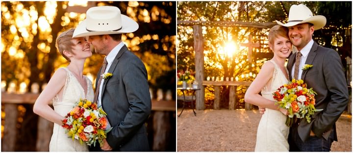 Texan wedding couple