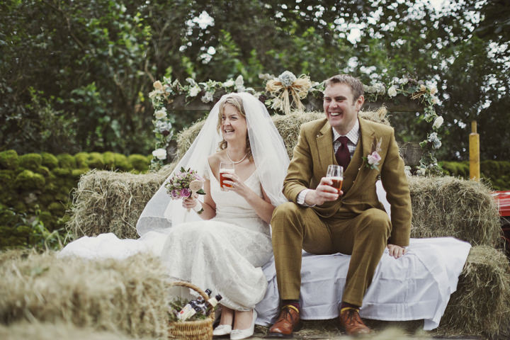 5 Hay Bales and Tractor Loving Yorkshire Wedding My Mark Tattersall