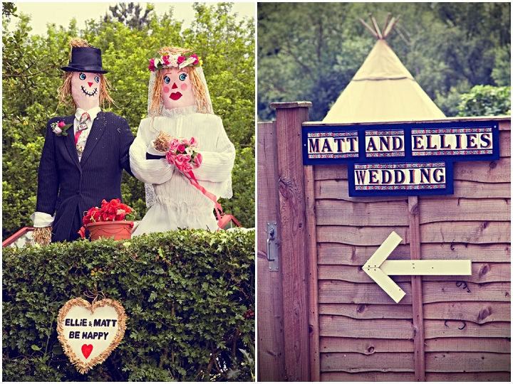 9 70's Wedding with flower crowns and Tipis