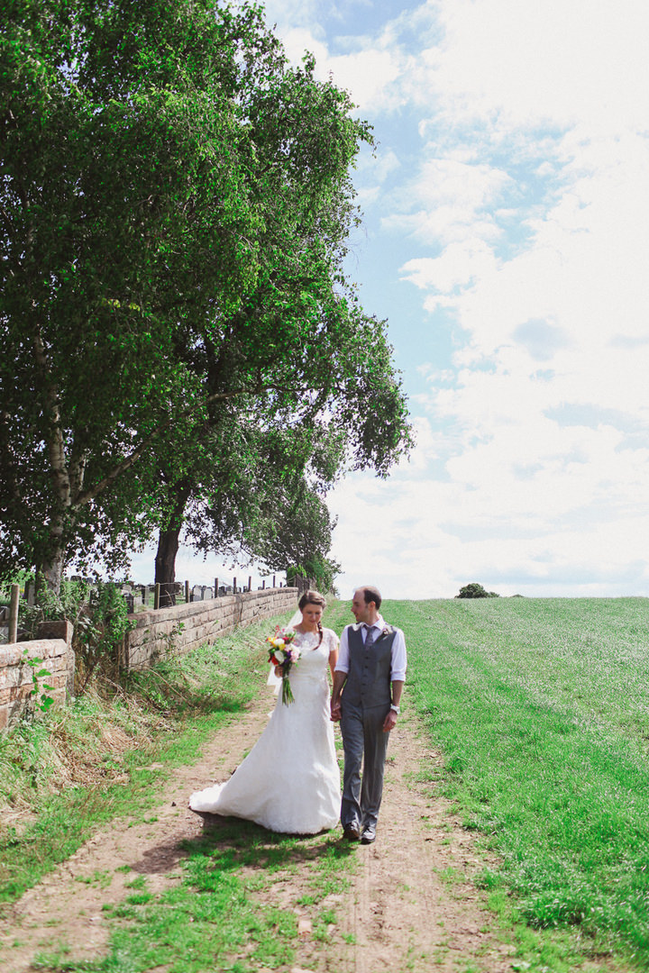 Pretty outside wedding in Cheshire