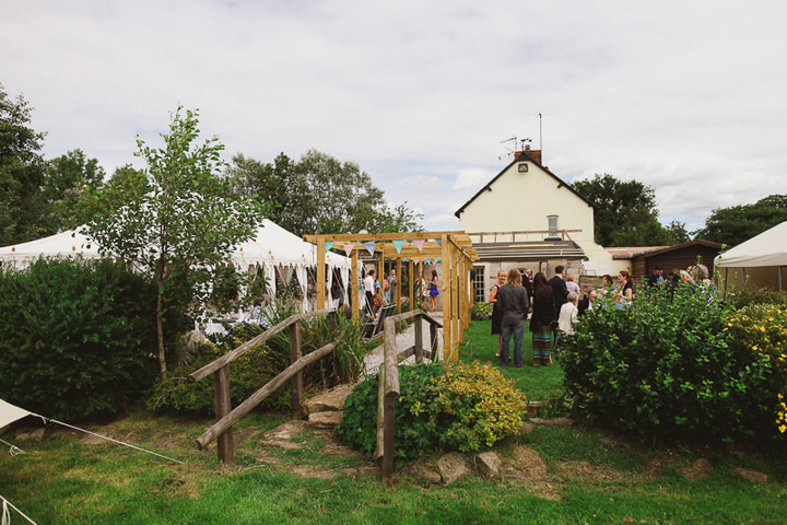 Pretty outside wedding in Cheshire