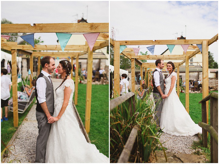 Pretty outside wedding in Cheshire