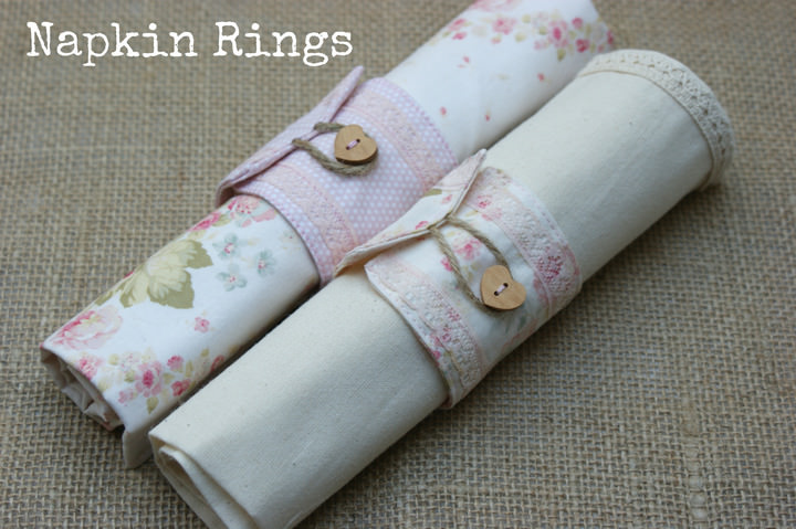 DIY Tutorial: Fabric Napkin Rings - Boho Wedding Blog