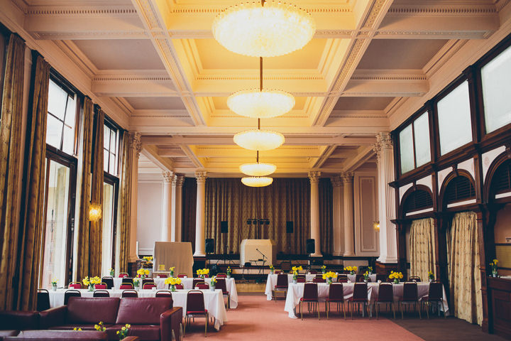 31 Daffodil Filled Wedding By Red on Blonde Photography