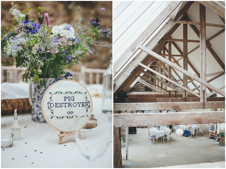 45 Katy & Steven's Navy Dorset Barn Wedding. By Helen Lisk