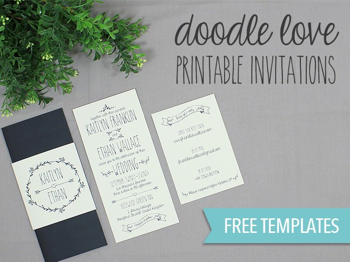 How To Make Your Own Wedding Invitation Free Template Tutorial Youtube