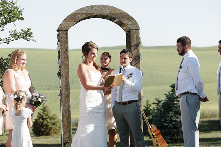 24 Wedding with Gorgeous First Look By Emily Wenzel Photography