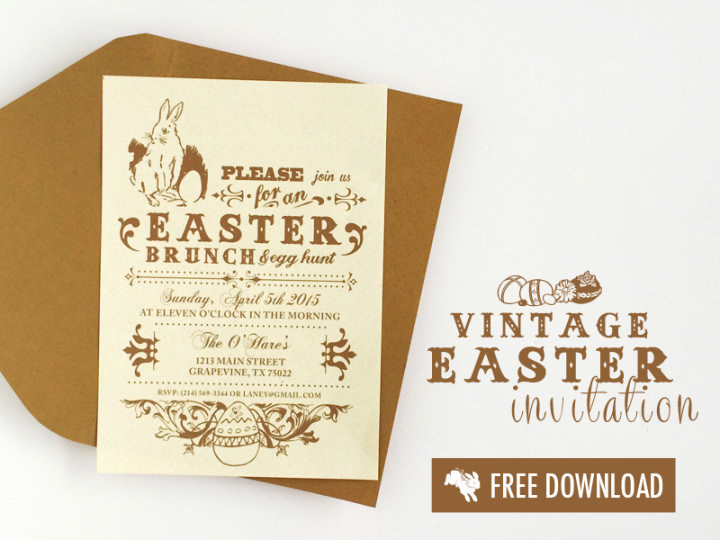 free-vintage-easter-printable-invitation