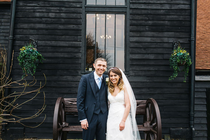 Katie and Alan's rustic barn wedding at Crabb's Barn in Essex