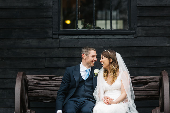 Katie and Alan's rustic barn wedding at Crabb's Barn in Essex