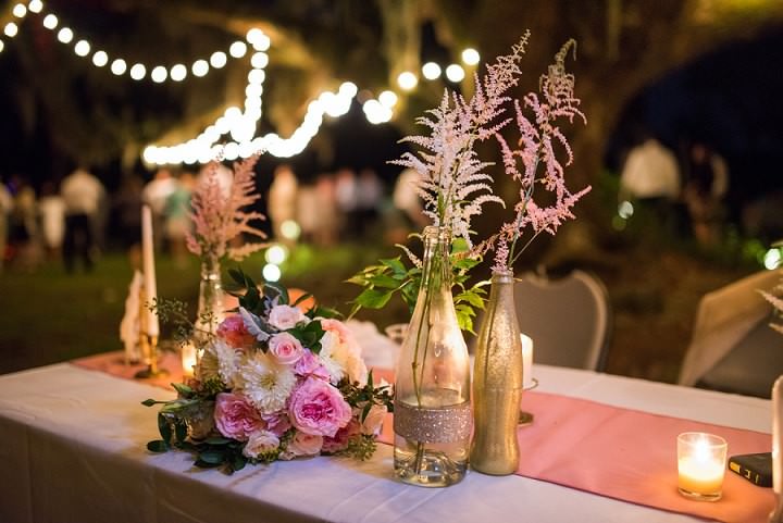 41 Pink and Gold Outdoor Wedding by Priscilla Thomas Photography